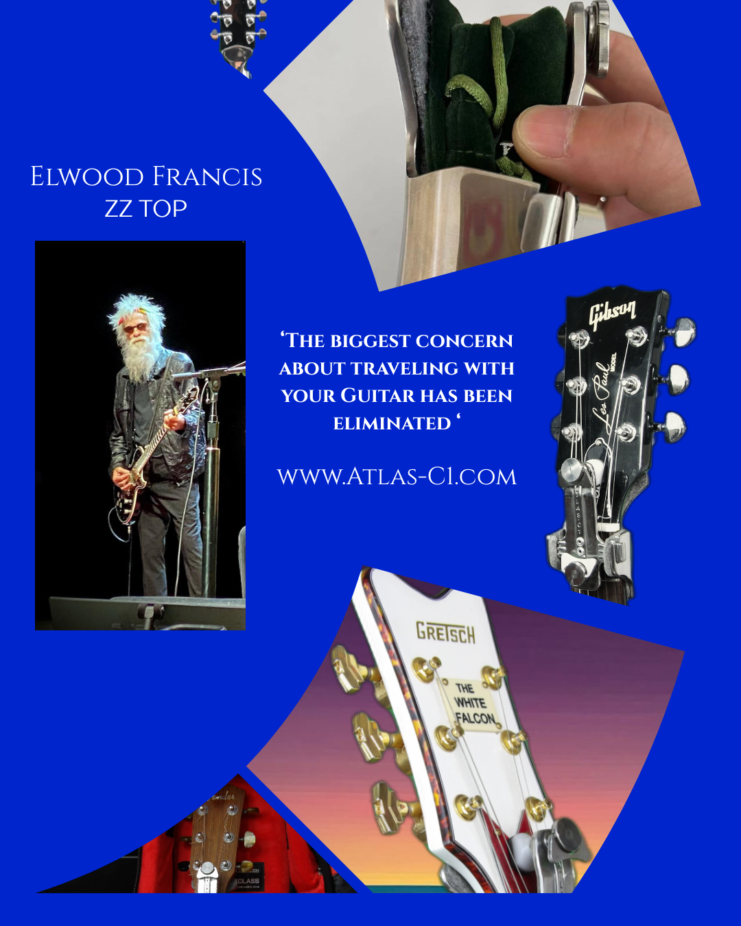 Atlas-C1 Guitar Headstock support and protection tool